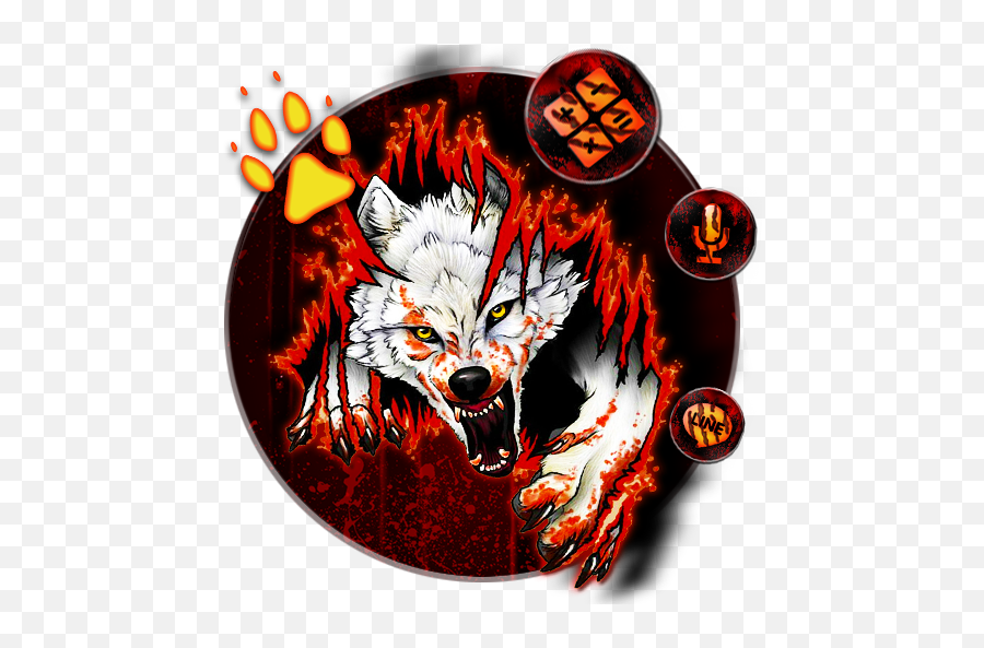 Blood Wolf Themes Live Wallpapers - Aplicaciones En Google Play Fictional Character Emoji,Wolf Emoji Android