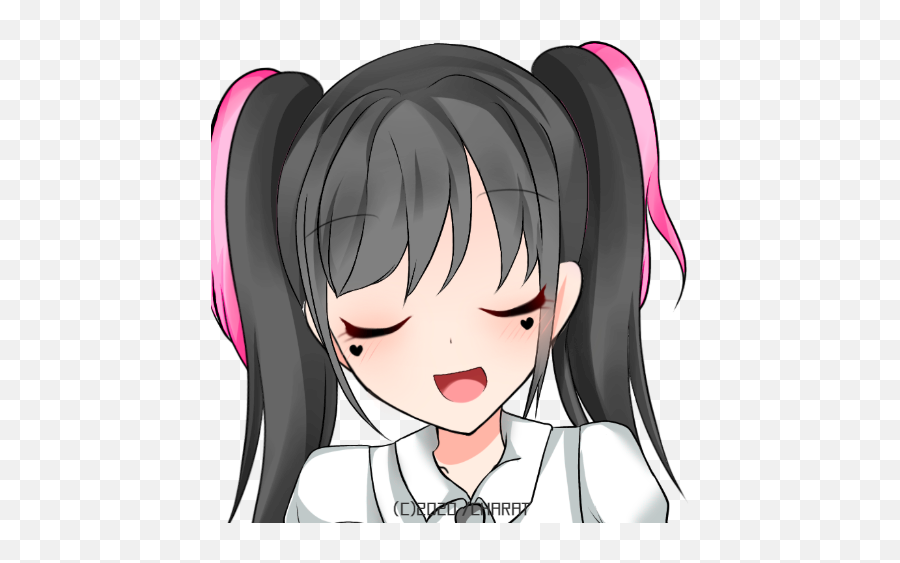 Cute Animae Girl Singing Anime Cute Art Emoji,Mio Honda Discord Emoji