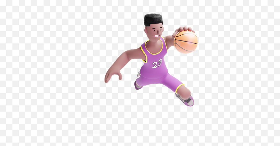 Premium Basketball Player Jumping With Ball In Hand 3d Emoji,Basketball Discord Emoji Pack