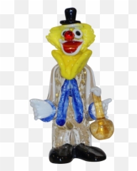 Murano Clown With Wine Bottle Blue Hat Gold Hair Blue Tie Emoji,Easter Island Statues Emoji