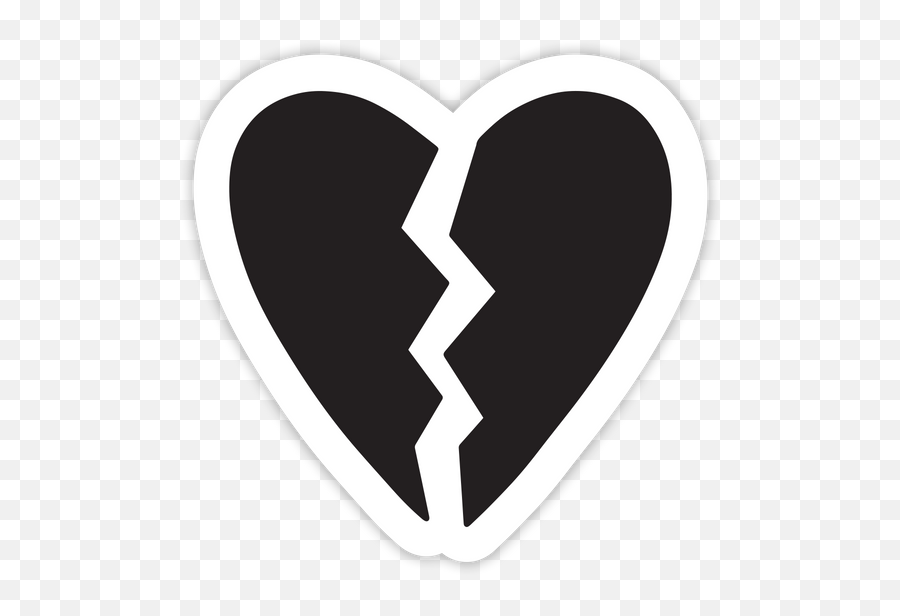 Broken Heart Sticker Emoji,Hearybreak Emoji