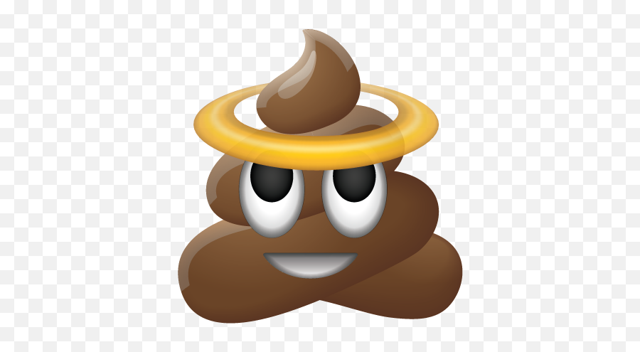 Kliptart - Poop Halo Emoji,Prom Emoji