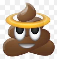 Kliptart - Poop Halo Emoji,Prom Emoji