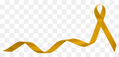 Cancer Golden Ribbon Png - Horizontal Emoji,Gold Ribbon Emoji