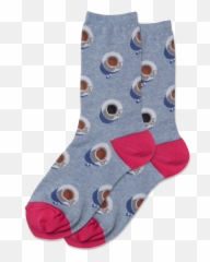 Womenu0027s Coffee Cups Crew Socks - Blue Heather For Teen Emoji,Emoji Popcorn Cups