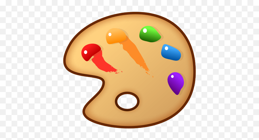 Art Palette Emoji - Art Emojis,Emoji Art