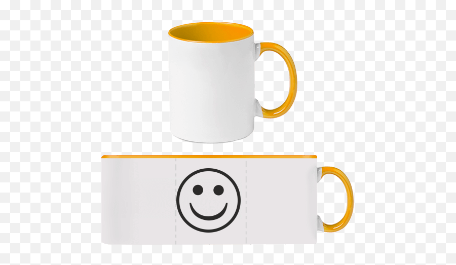 Smiley Mug With Photo And Text Printing Kreativator - Mug Emoji,Underwear Emoticon