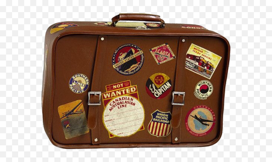 Suitcase Aesthetic Sticker Brown Dark - Aesthetic Png Mood Boards Emoji,Briefcase Emoji