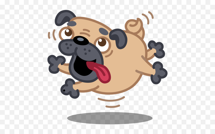 Dog St Bernard - Happy Dog Cartoon Png Emoji,Bernard Emoji