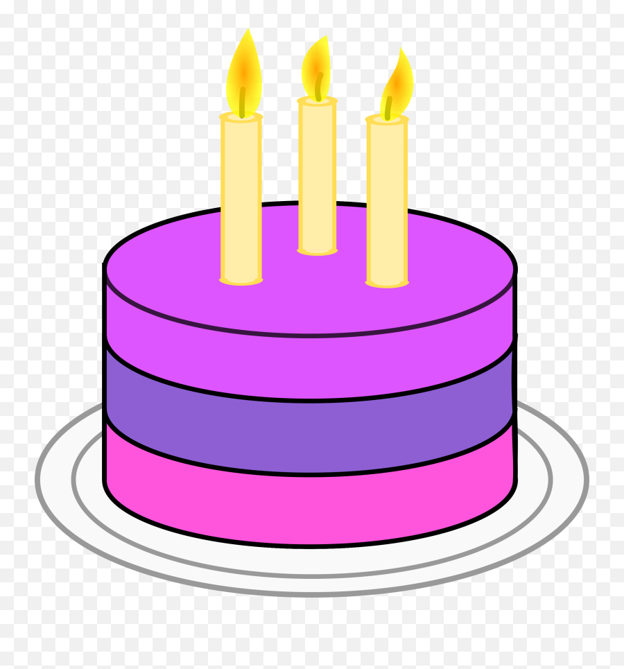 Birthday Cake Free To Use Clip Art - Simple Birthday Cake Cliparts Of Birthday Cake Emoji,Emoji Birthday Candles