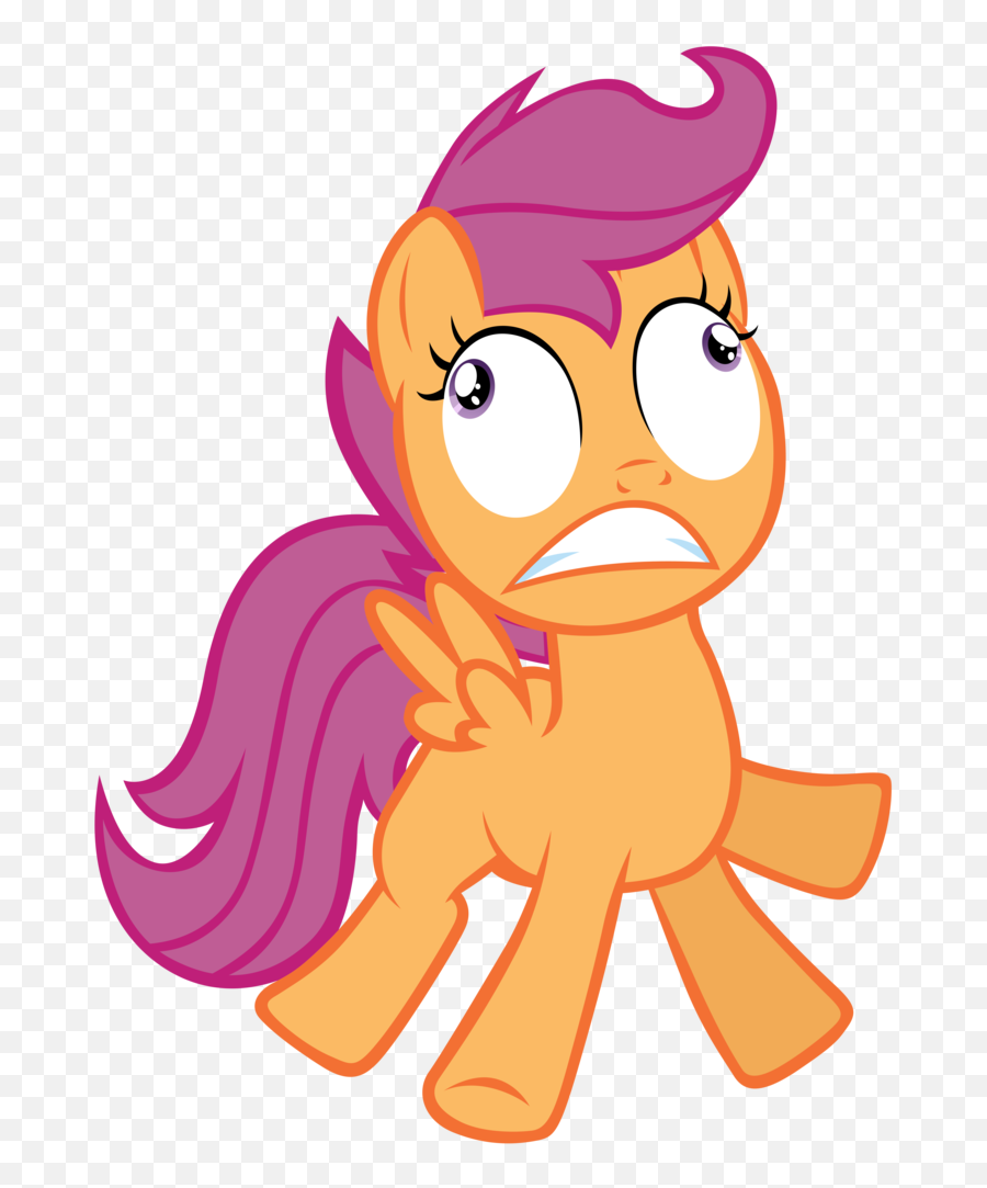 771 X 1035 4 - Mlp Scootaloo Scared Png Clipart Full Size Scootaloo Crazy Emoji,Mlp Emotion Cutimark