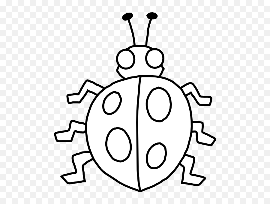 Black And White Bug Coloring Pages 12 - Outline Image Of Lady Bug Emoji,Emoji Stencils Printable