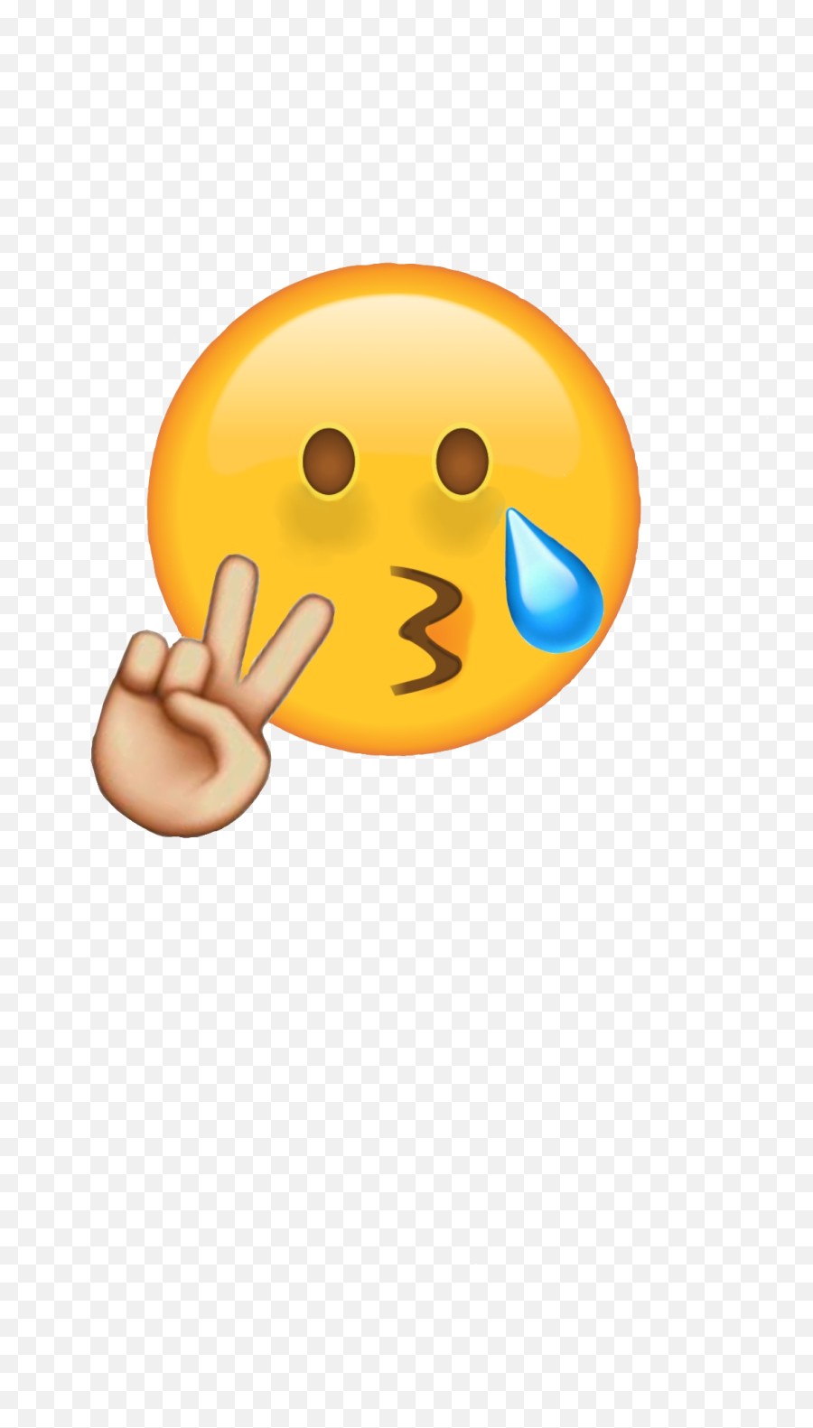 Mentalbreakdown Cry Peacesign Peace Sticker By Lauren - Crying Peace Sign Meme Emoji,Peace Sign Emoji