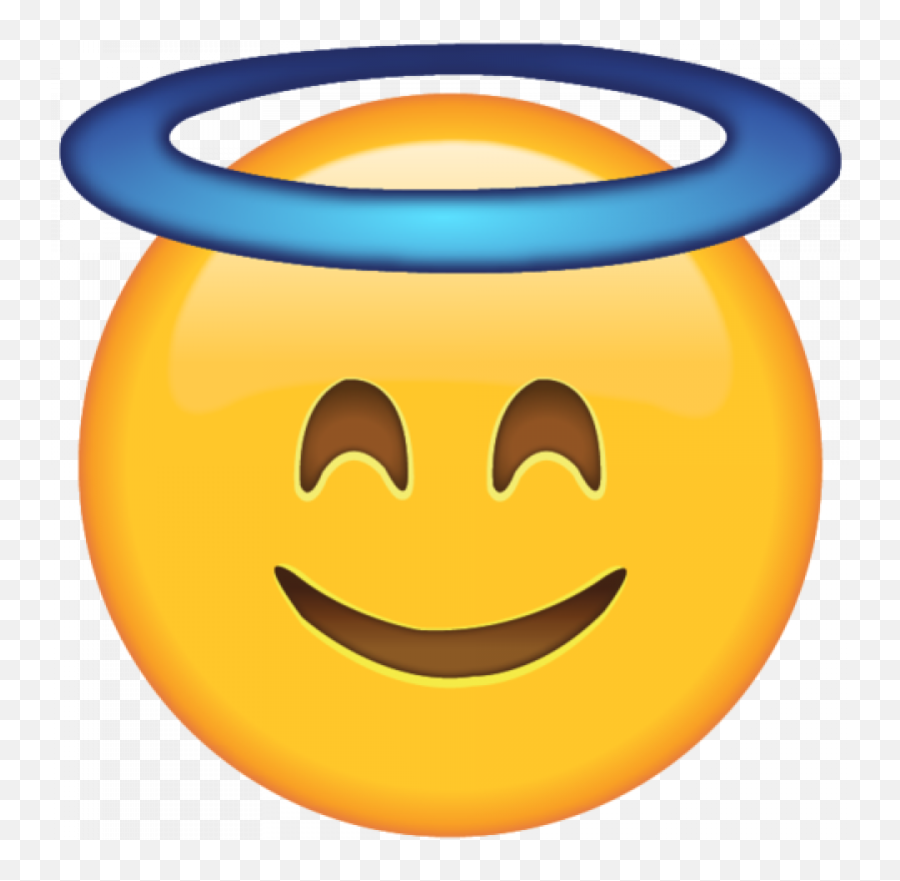 Download Smiling Face With Halo - Smiling Face With Halo Emoji,Angel Emoji