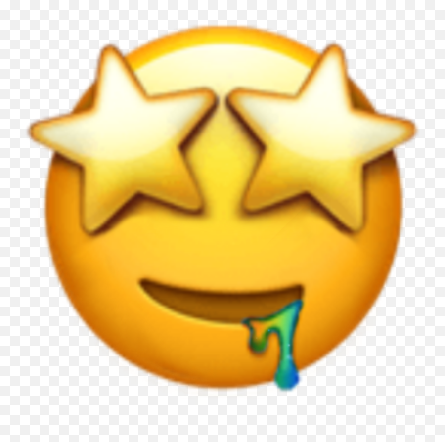 Emojiiphone Emoji Wow Sticker - Starstruck Emojis,Wow Emoji Face