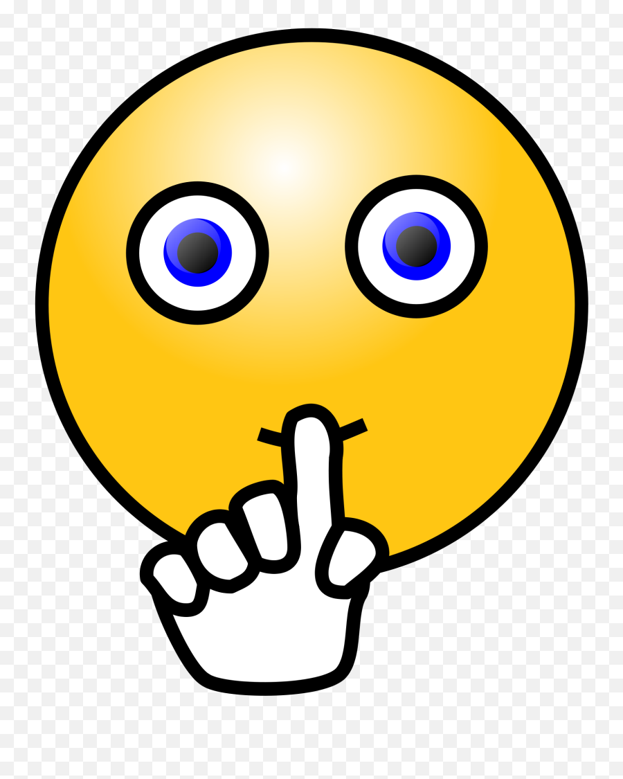 Tmi - Greg Peters Shhh Clip Art Emoji,Maybe Emoticon