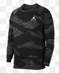 Jordan Jumpman Air Camo Fleece Crew - Long Sleeve Emoji,Camo Emoji