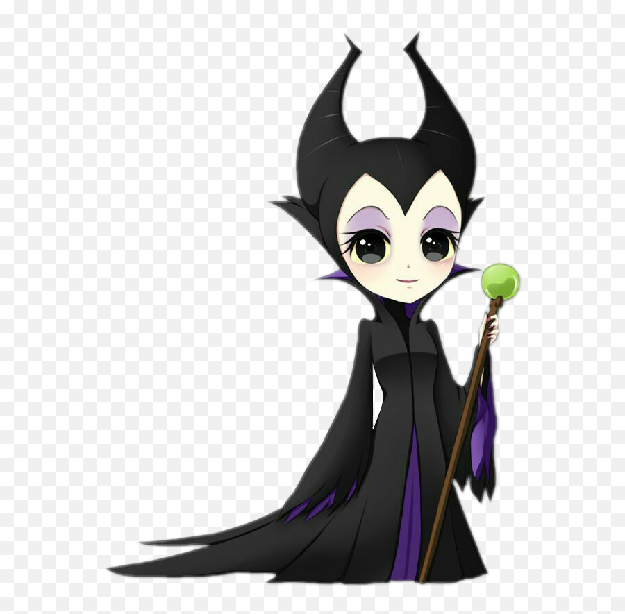 Maléfica Malefica Disney Sticker By Killjoytioner - Chibi Maleficent Emoji,Disney Emoji Mal