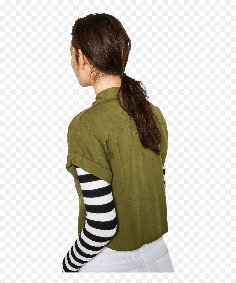 Zara Cropped Shirt - Ponytail Emoji,Emoji Tracksuits