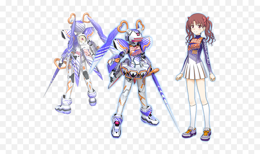 Virtual - On Retrospective A Certain Magical Virtualon Kuroko Shirai Game Emoji,Misaka Clone Emoticon