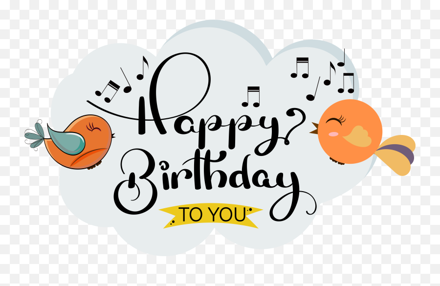 Happy Birthday To You - Happy Birthday Birds Vector Emoji,Happy Birthday Emoji Texting