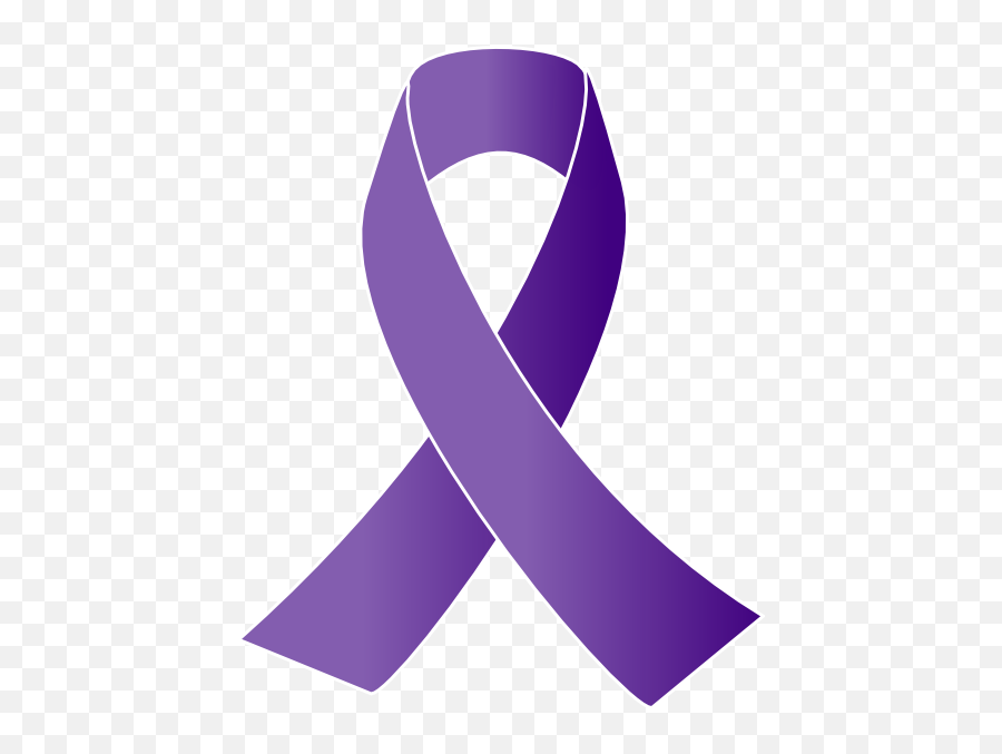 Free Awareness Ribbon Outline Download - Purple Cancer Ribbon Png Emoji,Purple Ribbon Emoji