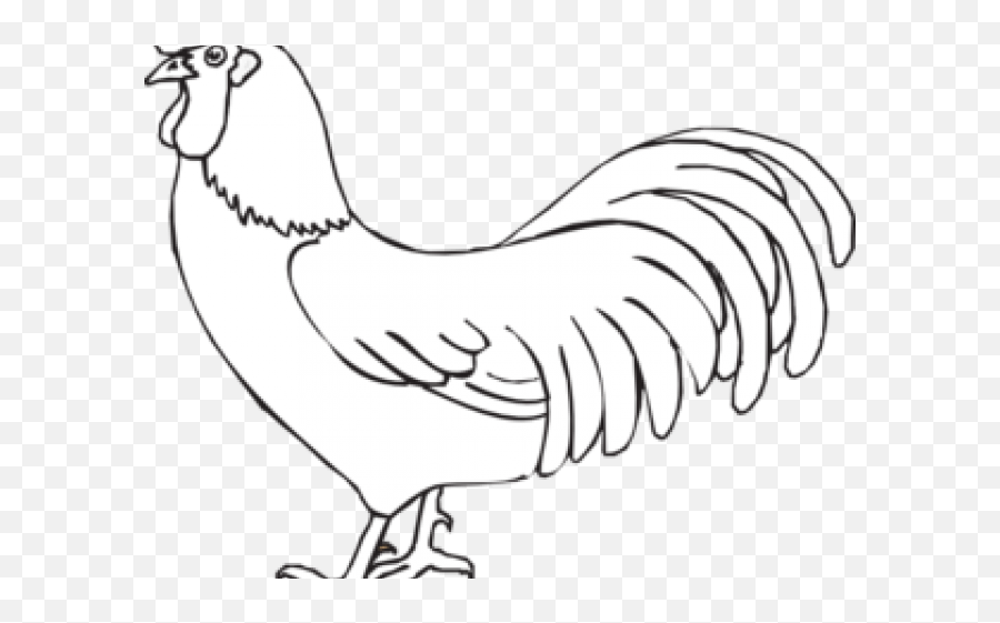 Rooster Clipart Rooster Outline - Peter Betrays Jesus Coloring Page Emoji,Rooster Emoji