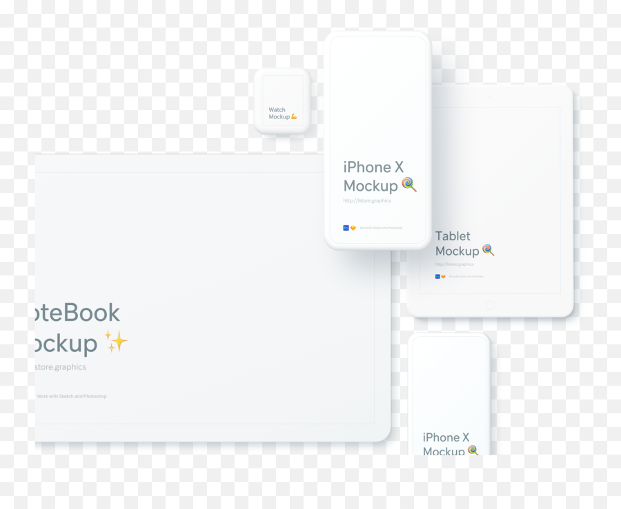 Super Clean Devices Mockups For Sketch - Vertical Emoji,Mock Up Emoji