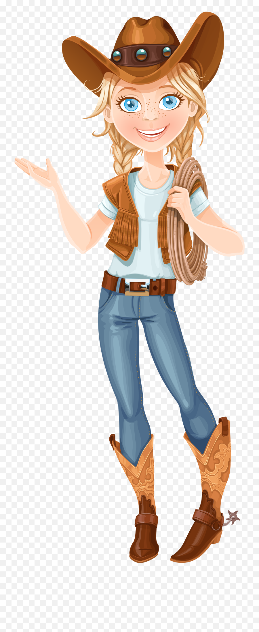 Printables - Cartoon Woman With Cowboy Boots Emoji,Annie Oakley Emojis