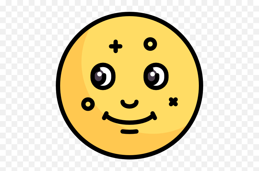 Moon - Happy Emoji,Emoticon Or Icon Moon