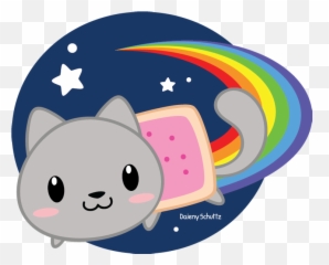 Download Nyan Cat Clipart Easter - Nyan Cat Chibi Png Image Emoji,Nyan Cat Emoticon Dowload