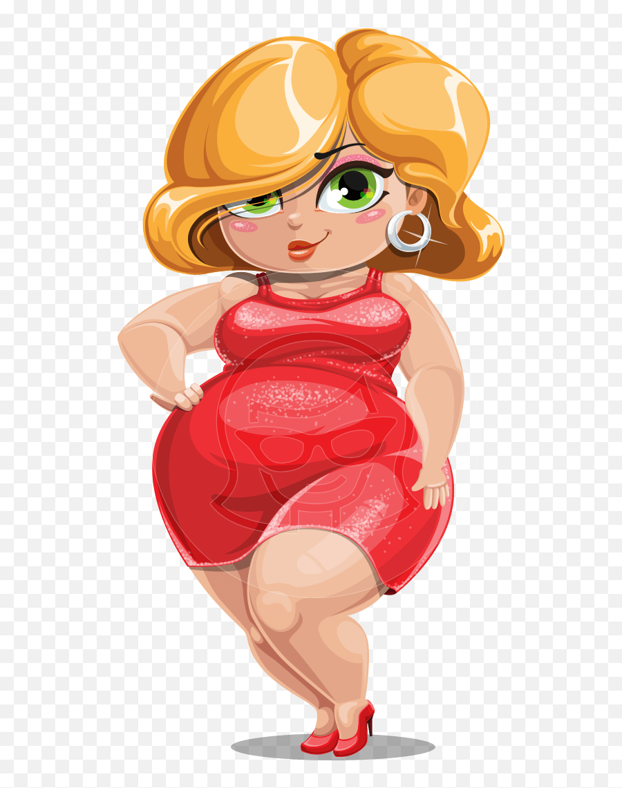 Cute Curvy Girl Cartoon Character - 112 Stock Vector Images Graphicmama Emoji,Girl Emotions Chart