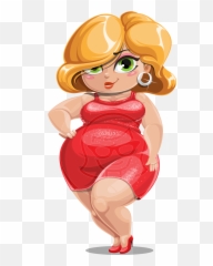 Cute Curvy Girl Cartoon Character - 112 Stock Vector Images Graphicmama Emoji,Girl Emotions Chart