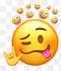 Sillyface Emojisilly Image - Happy,Silly Face Emoticons