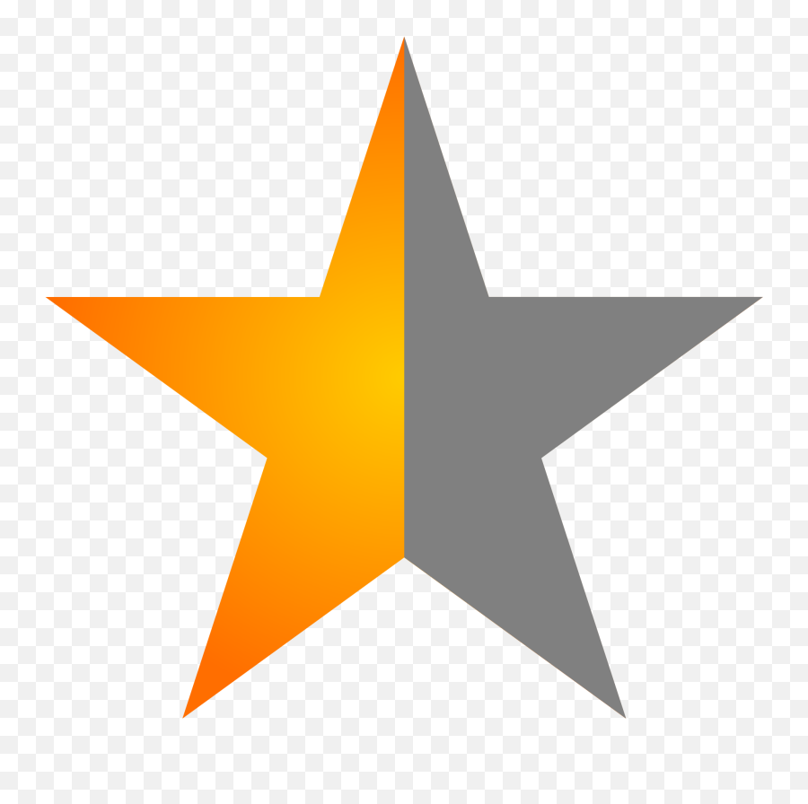 Half Star Symbol - Clipart Best Emoji,Crescent Star Emoticon