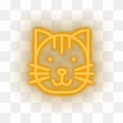 Cat Neon Sign - Animals Led Neon Decor Illumistation Emoji,Android Animal Emojis
