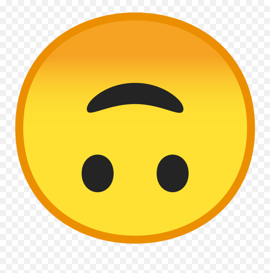 Upside - Transparent Upside Down Smiley Emoji,Upsidedown Emoji