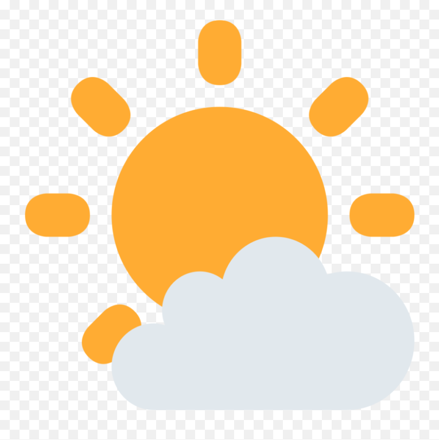 Sun Behind Small Cloud Emoji Meaning With Pictures - Emoji Soleil Nuage,Lightning Emoji
