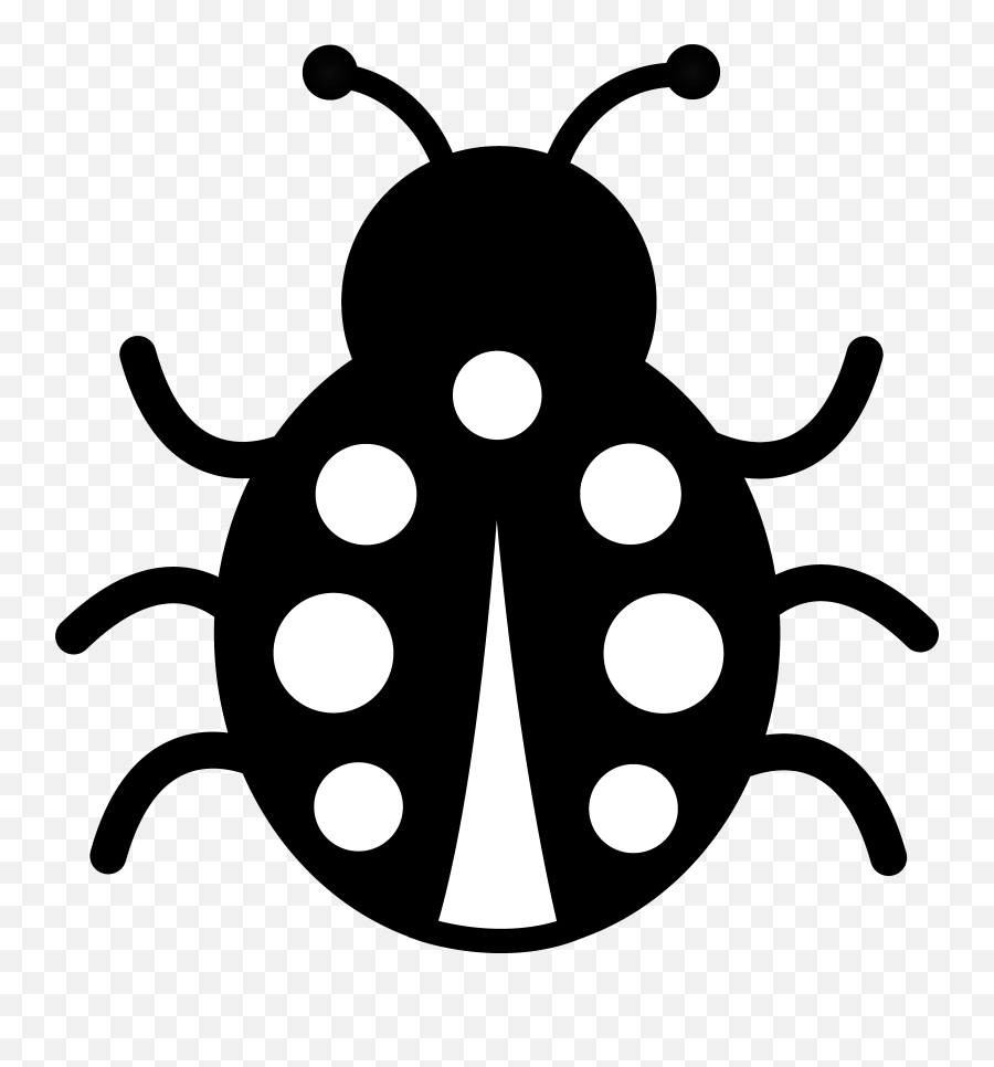 Free Free Bug Clipart Download Free - Ladybug Black And White Clipart Emoji,Sleep Ant Ladybug Ant Emoji