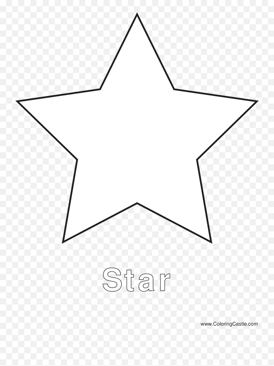 Simple - Starpdftemplatepdf Simplestarpdftemplate Star Shape Coloring Pages Emoji,Emoji Bookmark Template