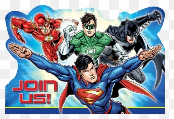 Justice League Party Invitations - Justice League For Kids Emoji,Emoji Party Invite