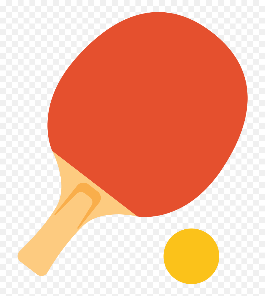 Ping Pong Emoji - Table Tennis Racket Emoji,Table Emoji