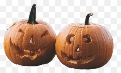 Two Halloween Pumpkins Transparent Png - Stickpng Pumpkin Halloween Emoji,Emoticon Pumpkin Carving