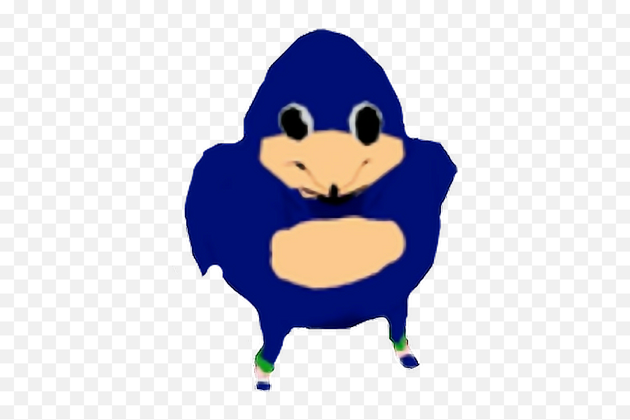 Dawae Sonic Knuckles Sticker - Blue Ugandan Knuckles Png Emoji,Do You Know Da Wae Emoji