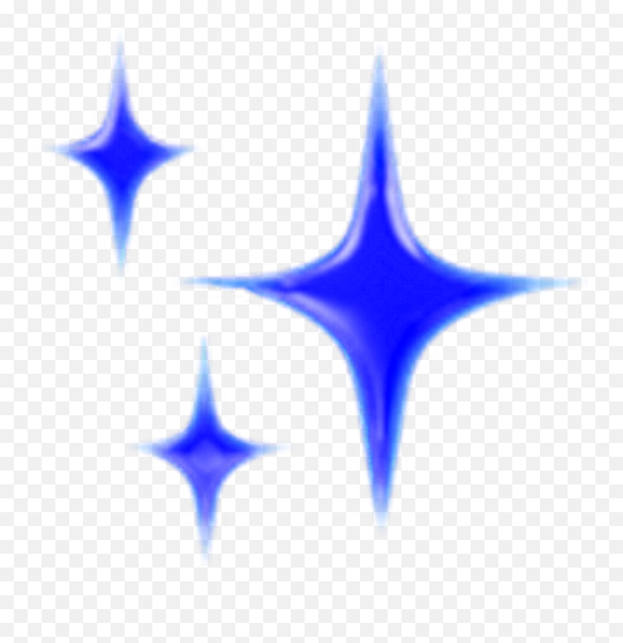 Emoji Emojisticker Blue Sparkles - Sparkling Stars Transparent Background Emojji,Purple Sparkles Emoji