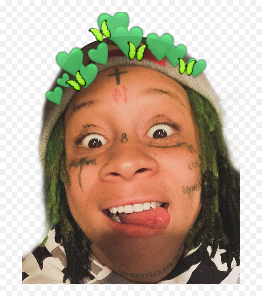 Trippieredd Trippie Sticker - Trippie Redd Gifs Cute Emoji,Trippie Redd With Emojis Around Him