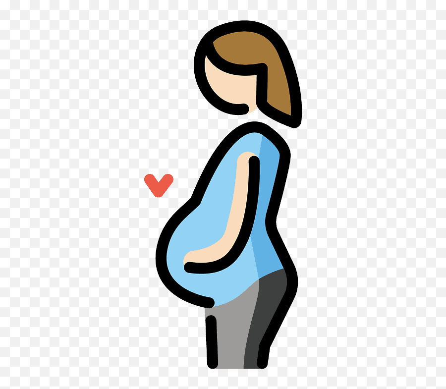Pregnant Woman Emoji Clipart - Free Pregnancy Clip Art,Png Transparent Pregnant Emoji