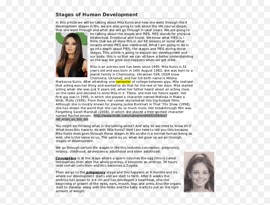 Doc Stages Of Human Development Kylie Aquilina - Academiaedu Hair Design Emoji,Whole 30 Stages Of What Emotions