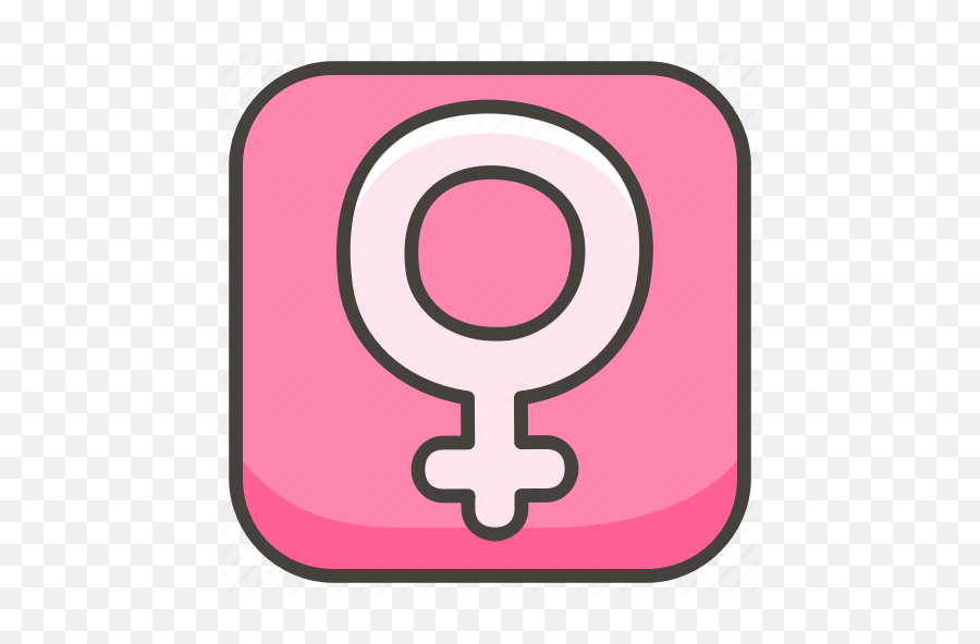B Female Sign Icon - Download On Iconfinder On Iconfinder Dot Emoji,Gender Symbol Emoji