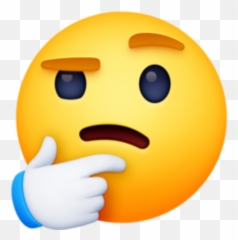 Emoji Pictograms - Thinking Emoji Facebook,Need To Do More Then Turn One Of Them Lose Down There Unsure Emoticon